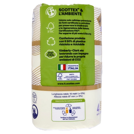 Scottex Pura e Delicata Carta Igienica 5 Veli 4 pz